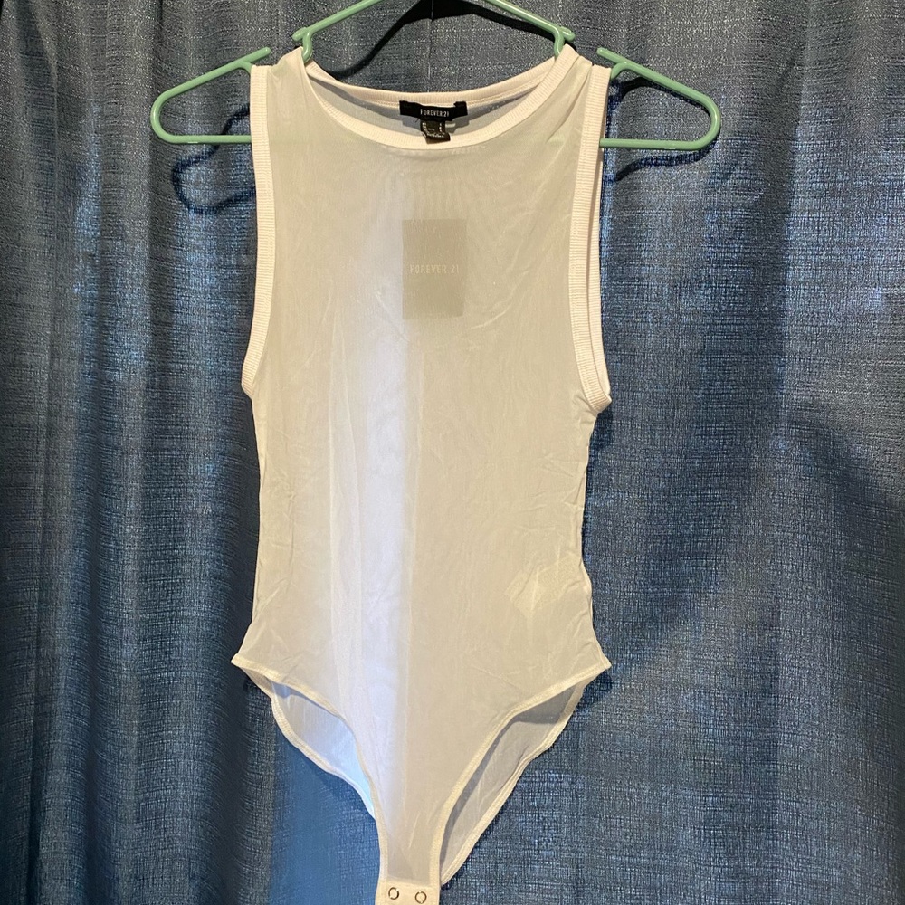 SHEER White Bodysuit